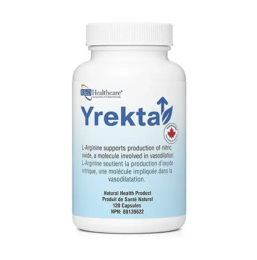 L-Arginine supports production of nitric oxide, a molecule involved in vasodilation.